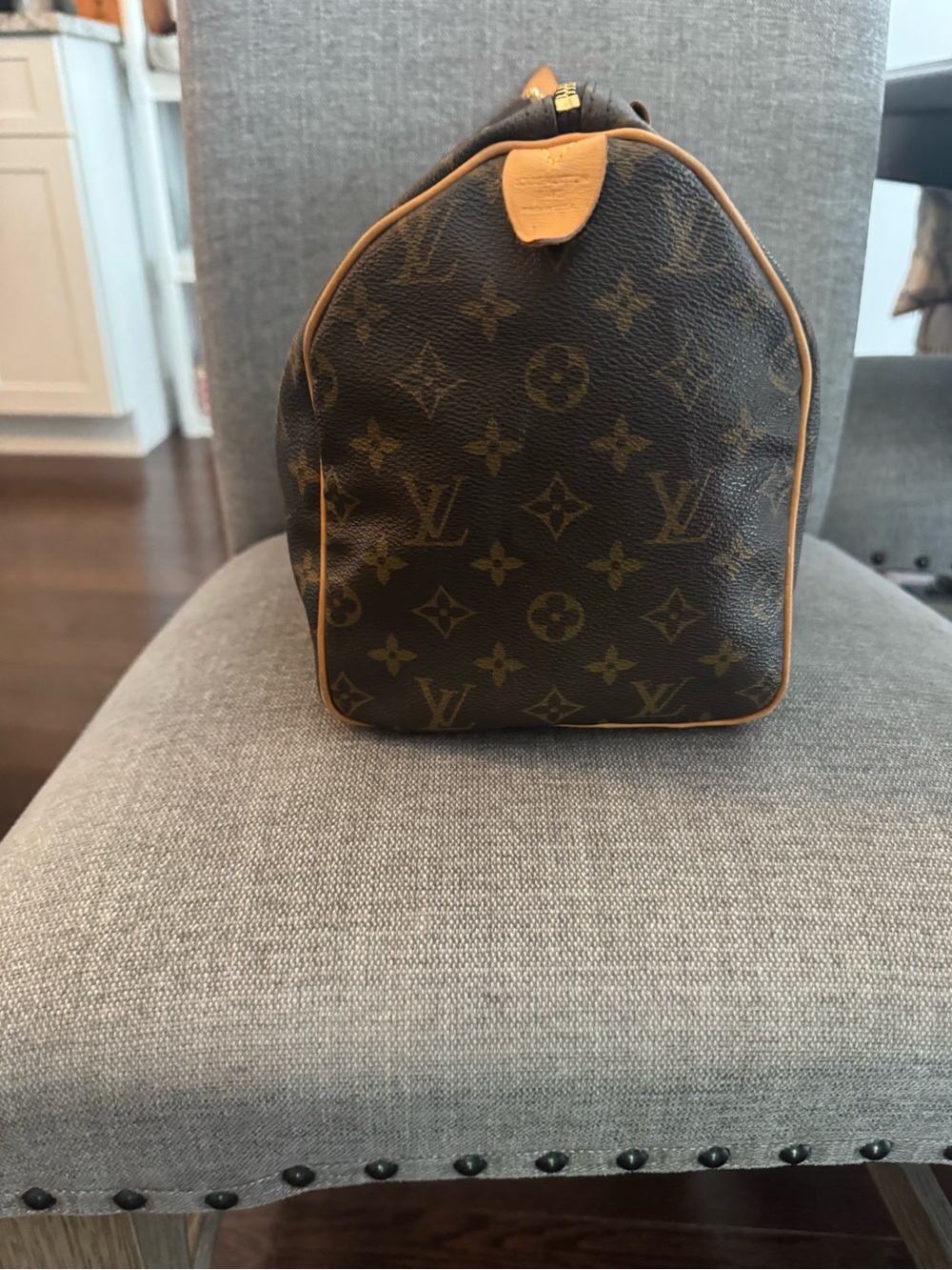 Louis Vuitton Speedy 30 Monogram Canvas Handbag SD4007 w/ Lock & Key - Picture 9 of 16